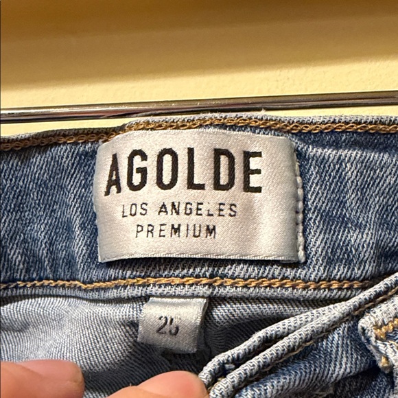 Women's Agolde Distressed Ripped Sophie Skinny Jeans A003-B-843 - Picture 2 of 5